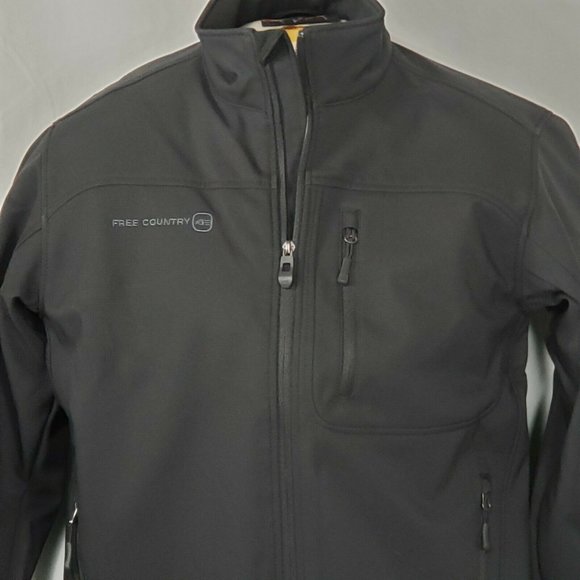 Free Country Coat Black Size S Men's Cubic Dobby Softshell New with Tags - Picture 16 of 16